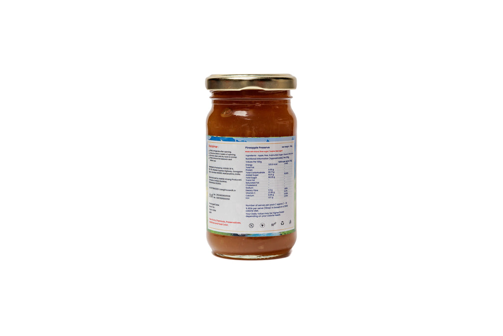 Organic Pineapple Preserve