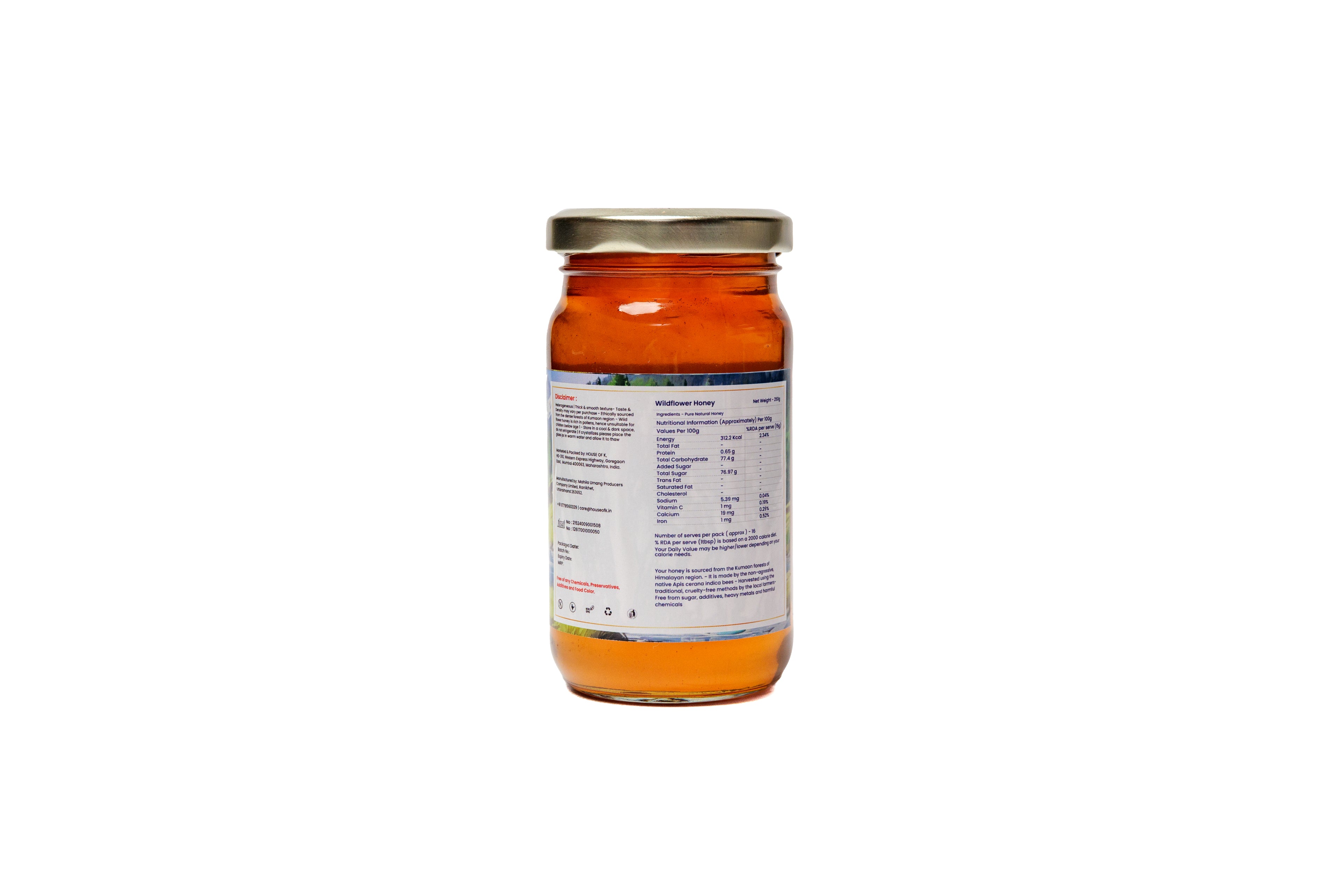 Organic Wildflower Honey (Multi-flora)