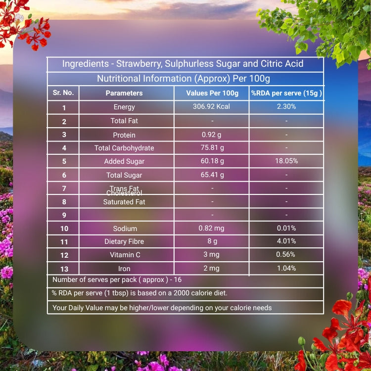 Organic Strawberry Preserve | Handmade Strawberry Jam from Kumaon | House of K