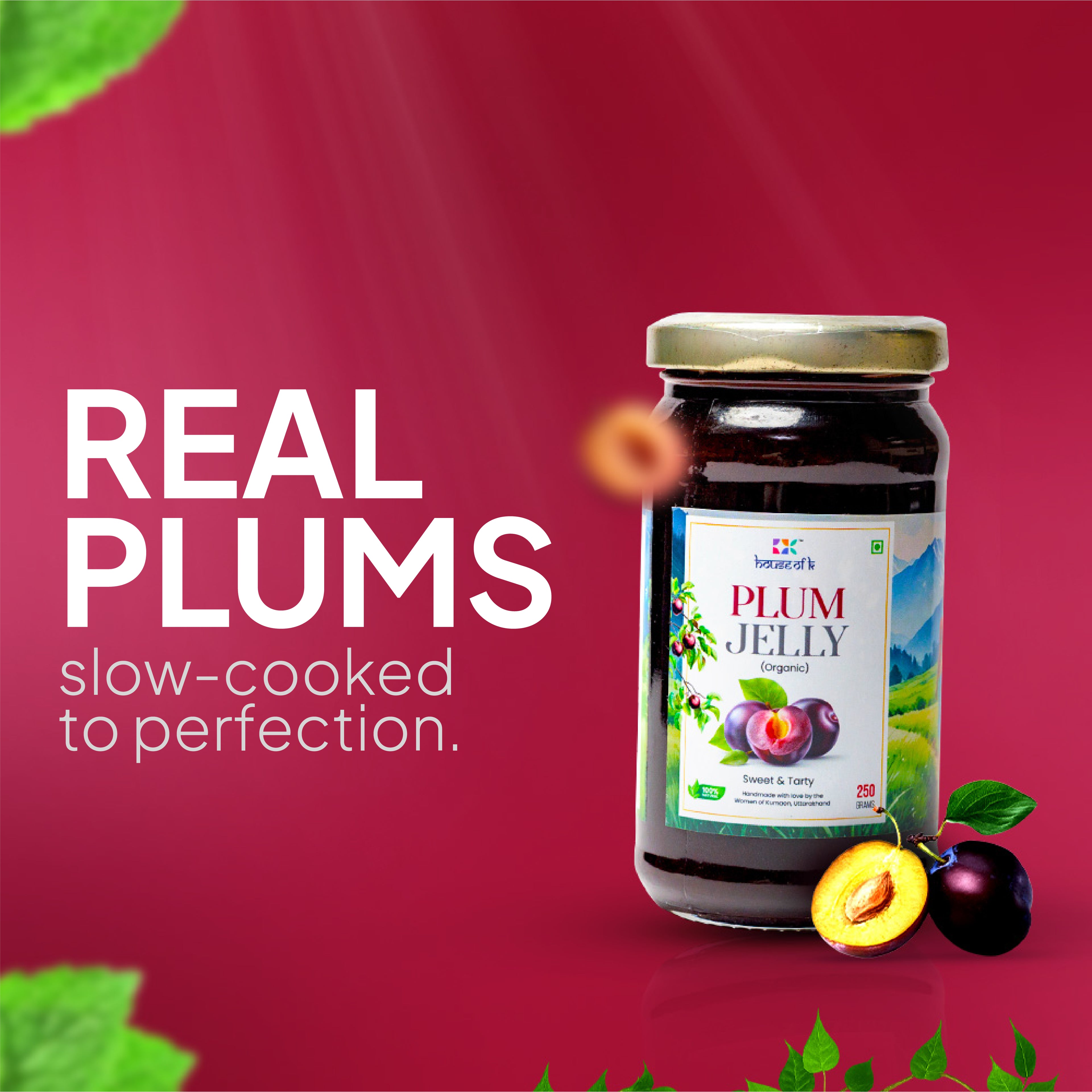 Organic Plum Preserve | Handmade Plum Jam from Kumaon | House of K