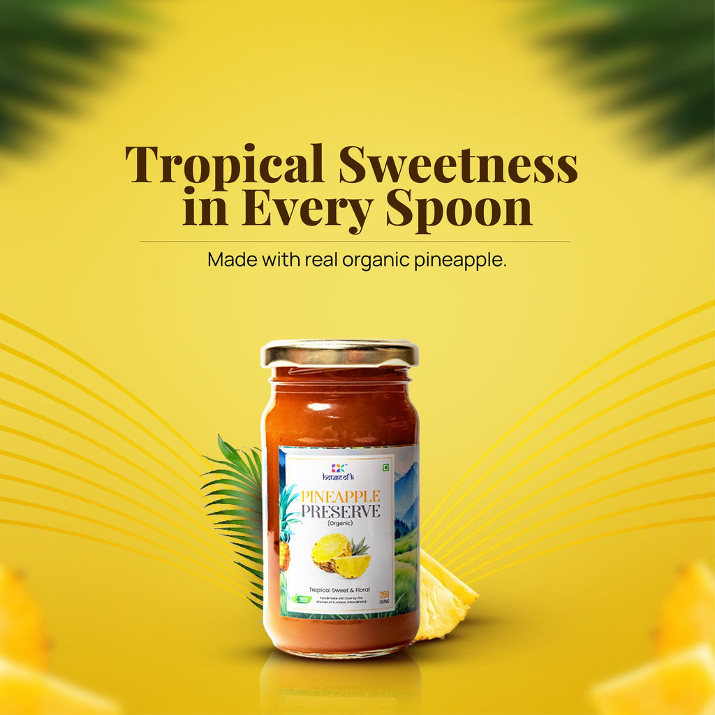 Organic Pineapple Preserve | Handmade Tropical Jam | House of K