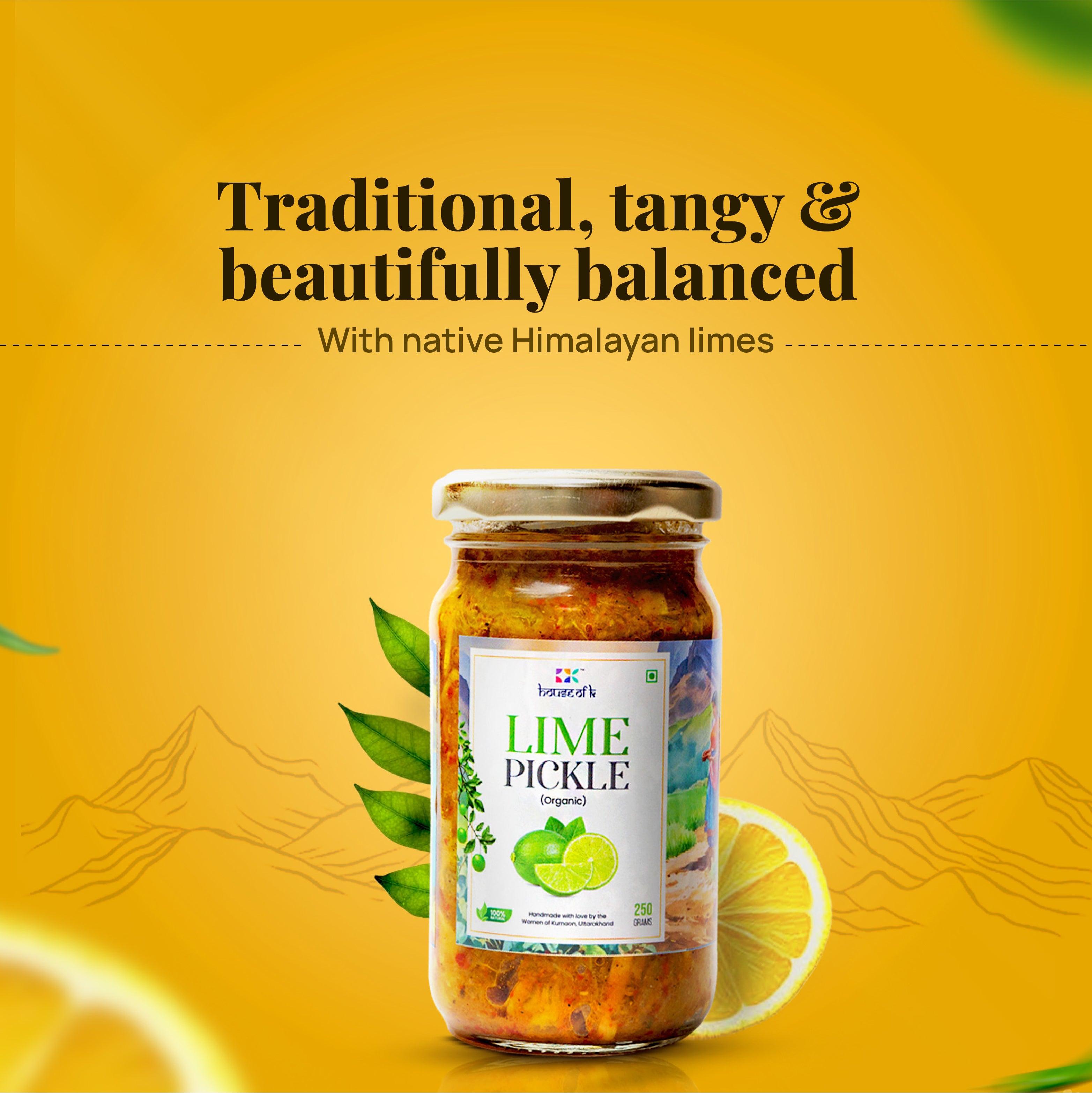 Organic Lime Pickle | Traditional Kumaoni Nimbu Achar | House of K