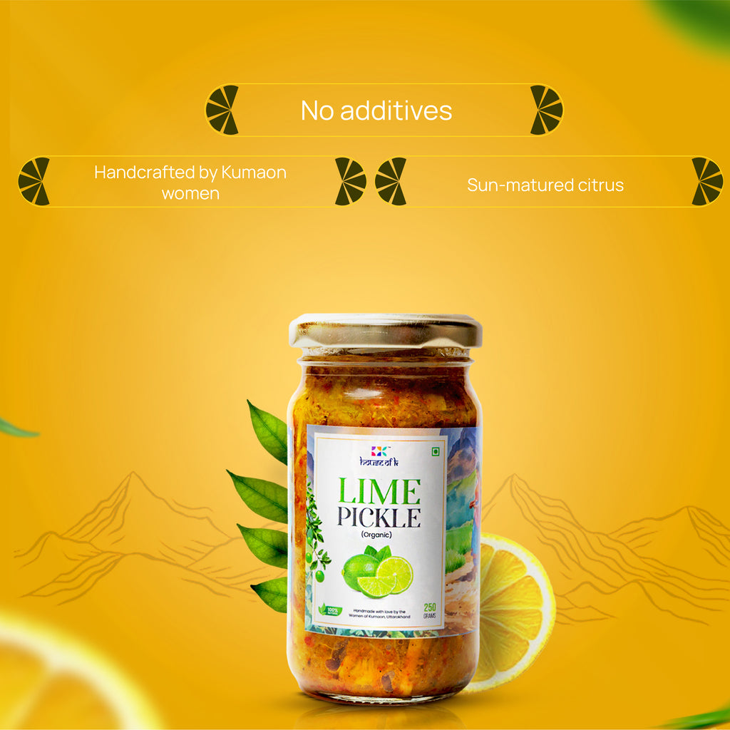 Organic Lime Pickle | Traditional Kumaoni Nimbu Achar | House of K