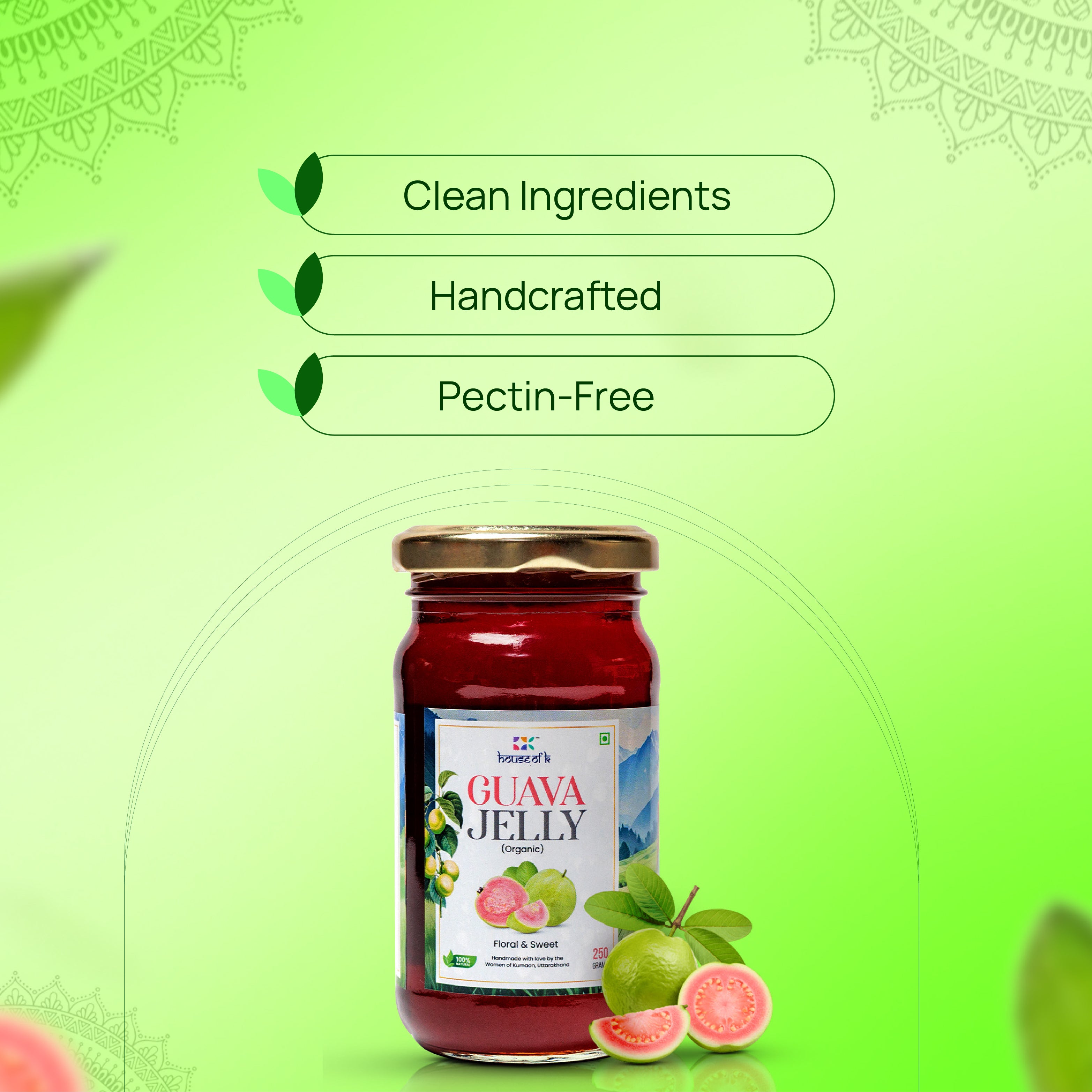 Organic Guava Jelly | Handmade Artisanal Guava Jelly | House of K